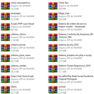 Pacote com 31 Sistemas PHP