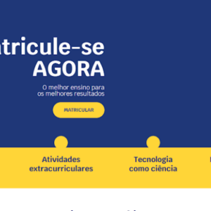 Landing page para matriculas em escolas e cursos